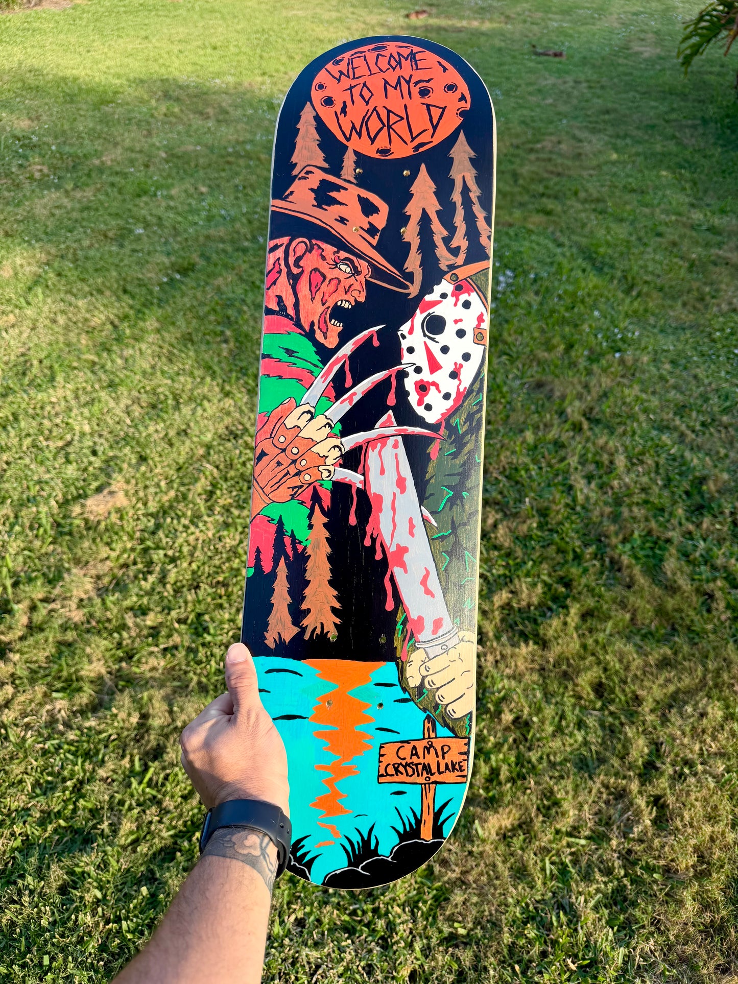 Freddy v Jason skateboard