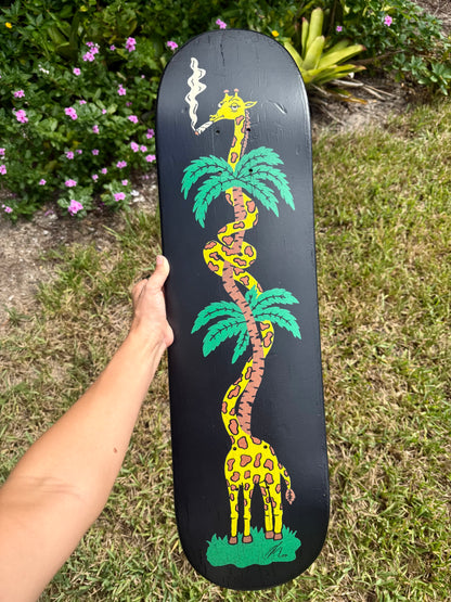 Smokey the Giraffe custom painted board
