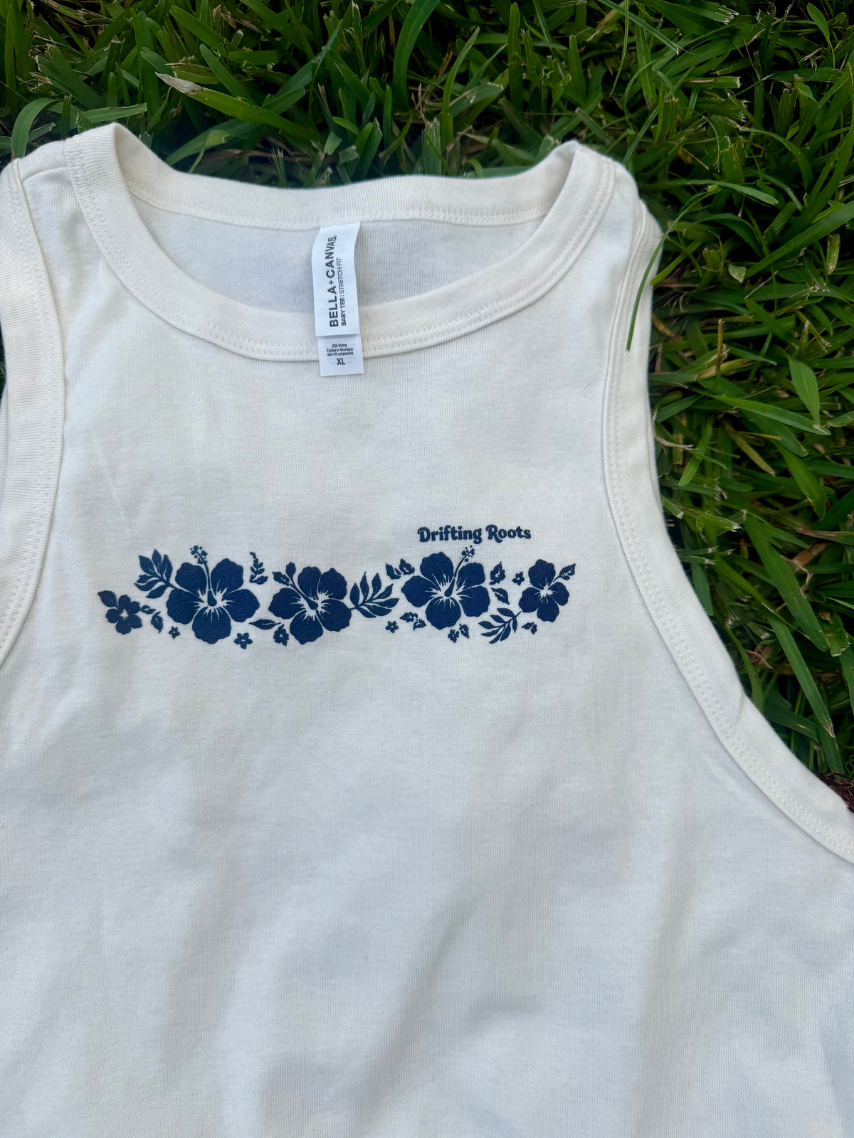 DR floral cropped tank