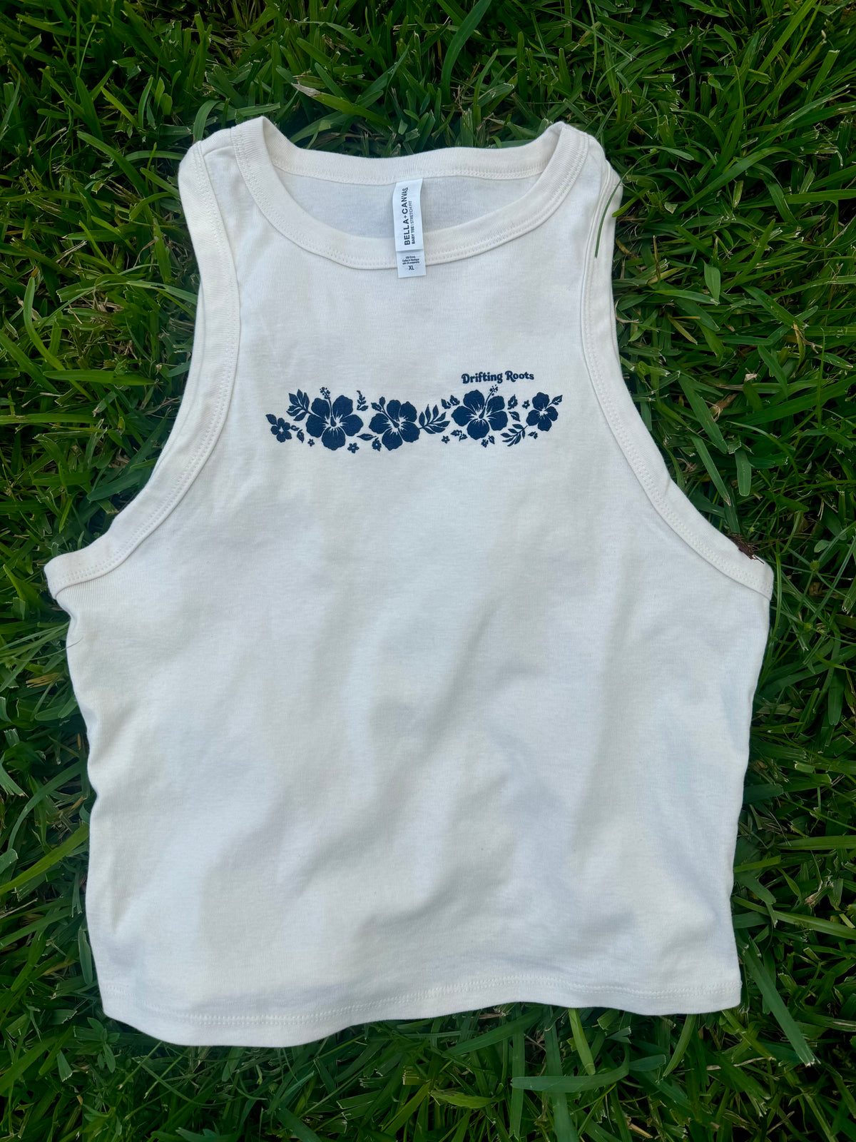 DR floral cropped tank
