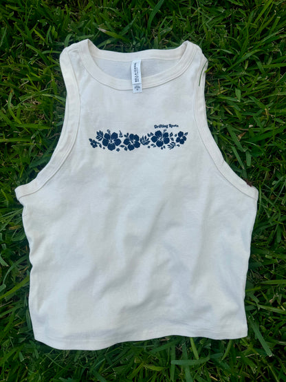 DR floral cropped tank