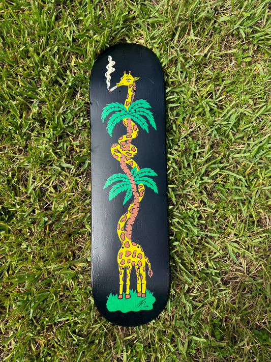Smokey the Giraffe custom painted board